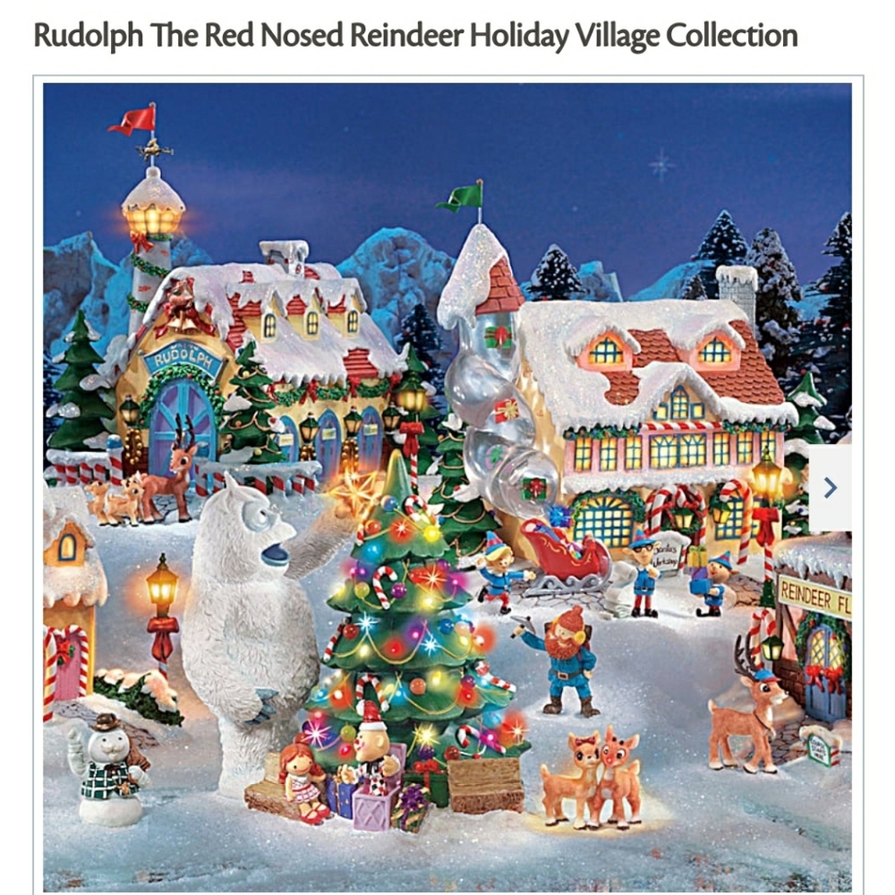 Bradford Complete Rudolph Village Collection